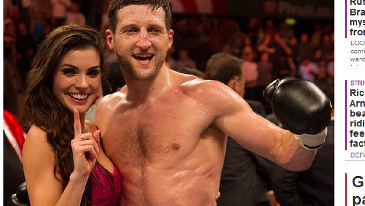 W niedzielę Carl Froch obronił tytuł mistrza świata federacji IBF w kategorii junior półciężkiej. Podczas walki wspierała go urocza modelka, Rachael Cordingley...