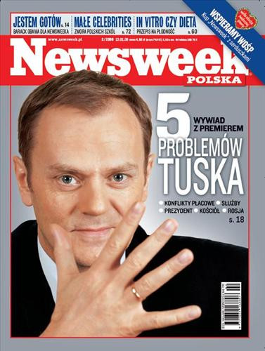 Donald Tusk na okładce