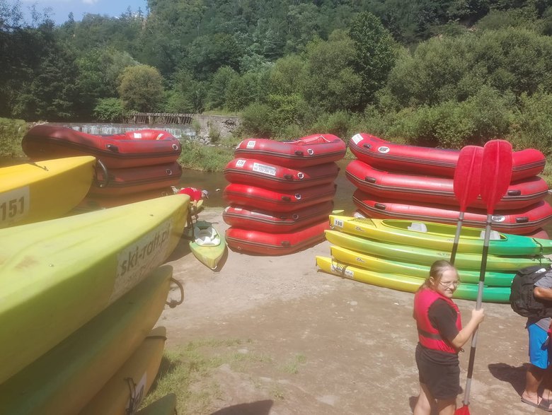 Spływ pontonowy w Bardzie