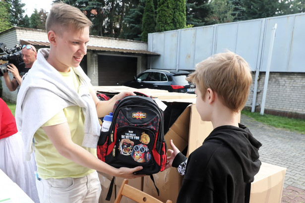 Wyprawki szkolne dla dzieci uchodźców z Białorusi