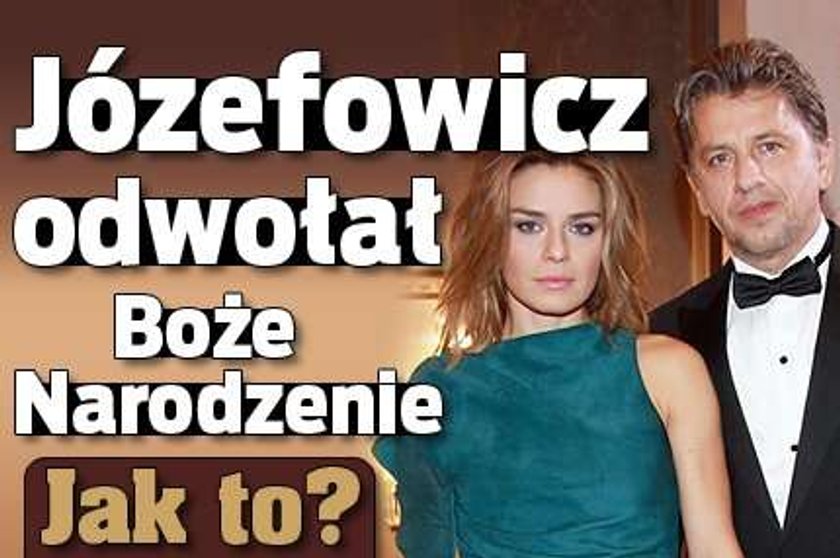 Józefowicz odwołał Boże Narodzenie. Jak to?