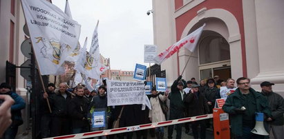 Pracownicy MPK protestują