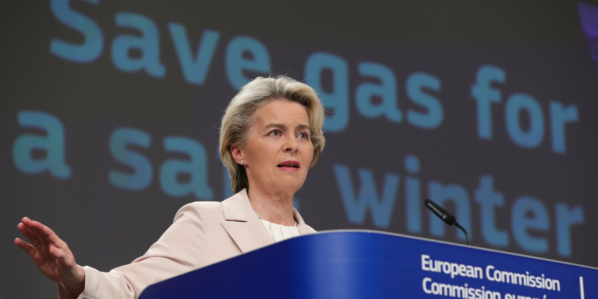  Ursula von der Leyen wzywa kraje do mocniejszego dokręcenia kurków z gazem.