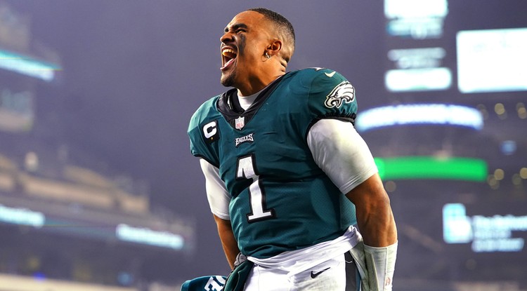 Jalen Hurts, az Eagles irányítója.