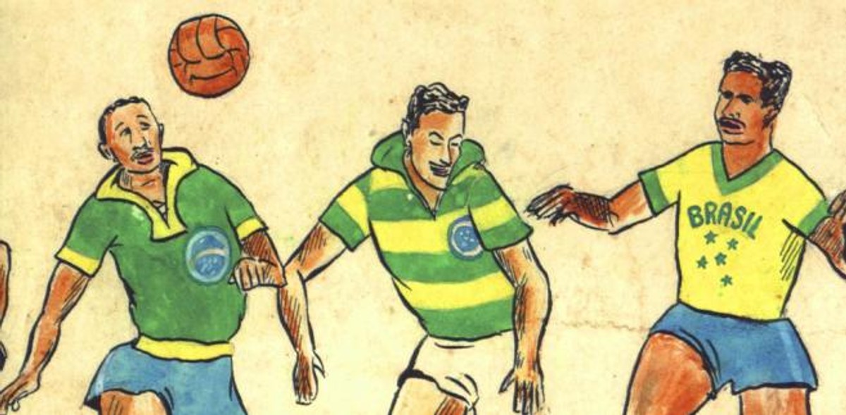 Fragment okładki książki "Futebol".