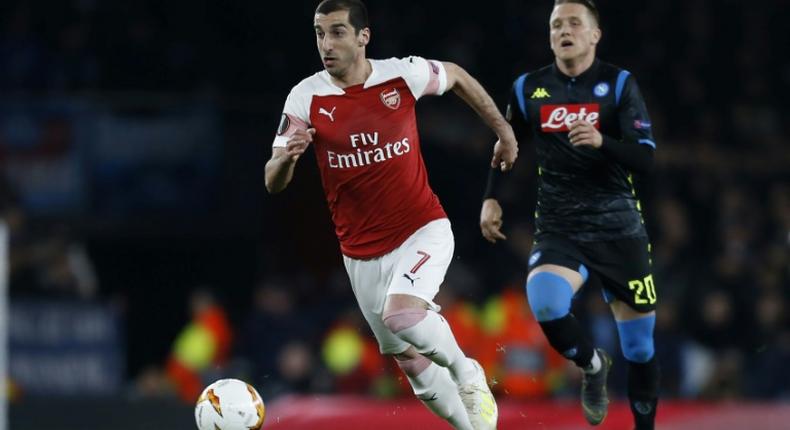 Arsenal's Armenian midfielder Henrikh Mkhitaryan will miss the Europa League final over safety fears