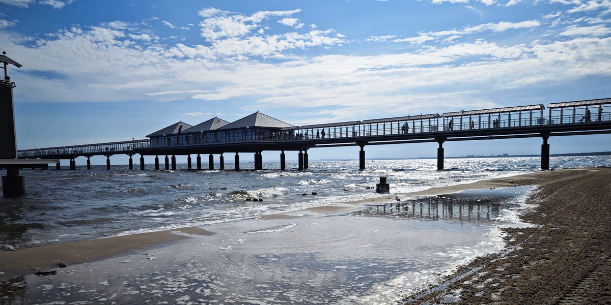 Plaża w bałtyckim kurorcie Heringsdorf.