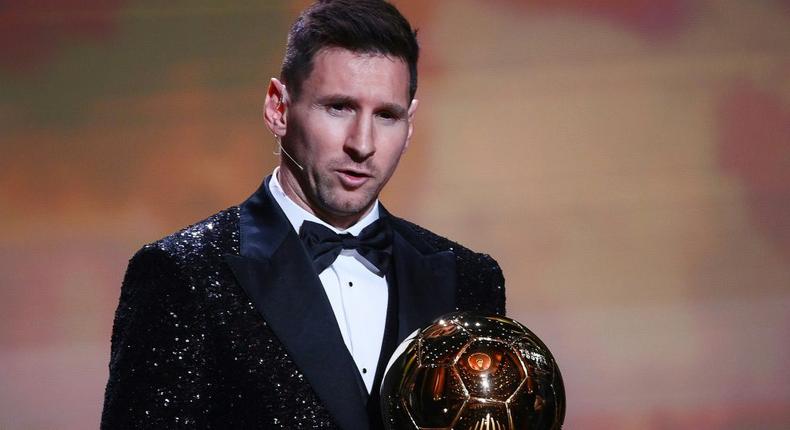 Lionel Messi won the Ballon d'Or for the seventh time in 2021