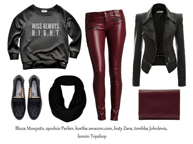 Jesienne stylizacje z bluzą w roli głównej