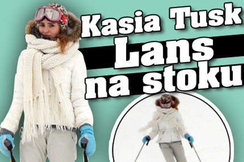 Kasia Tusk. Lans na stoku w nowej kurtce!