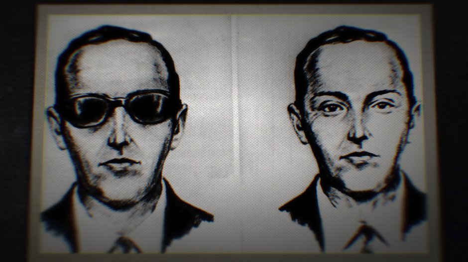 D.B. Cooper - kadr z serialu dokumentalnego Netliksa "D.B. Cooper: Nieuchwytny porywacz"