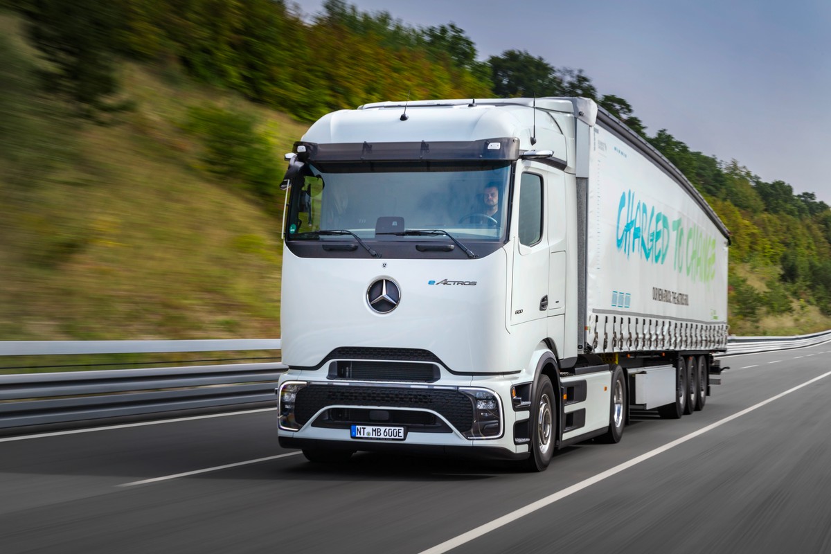 Mercedes eActros 600. Źródło: materiały prasowe Daimler Truck AG