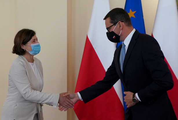 Vera Jourova i Mateusz Morawiecki