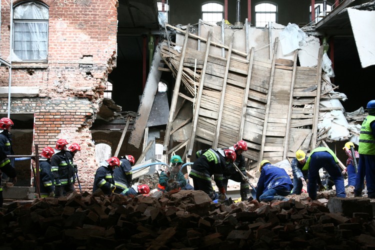 Robotnik zginął na budowie galerii handlowej w Białymstoku
