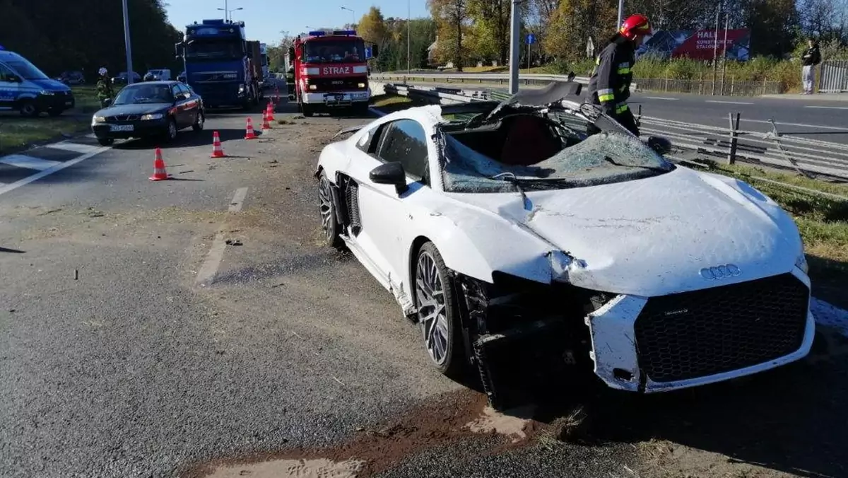 Polska: wypadek Audi R8