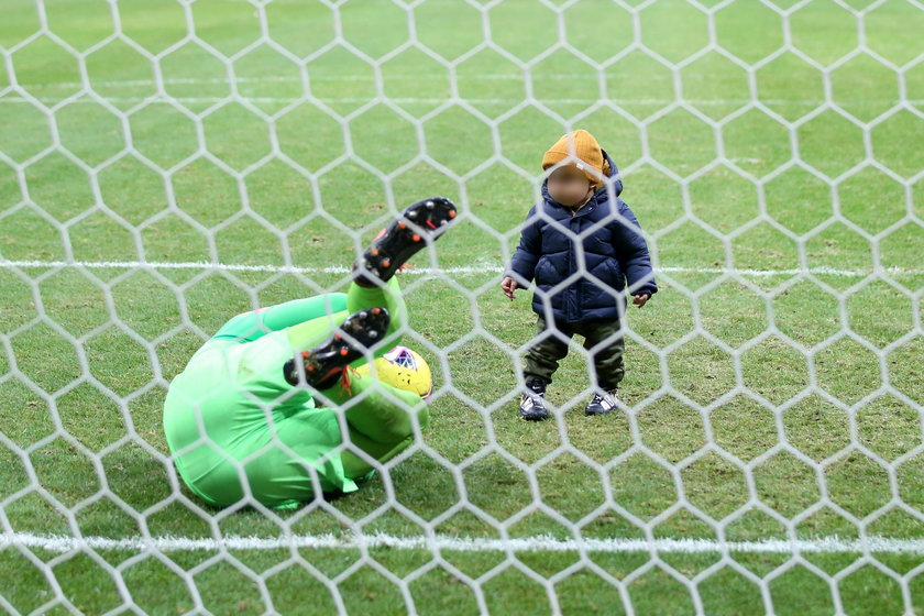 Liam Szczęsny na boisku