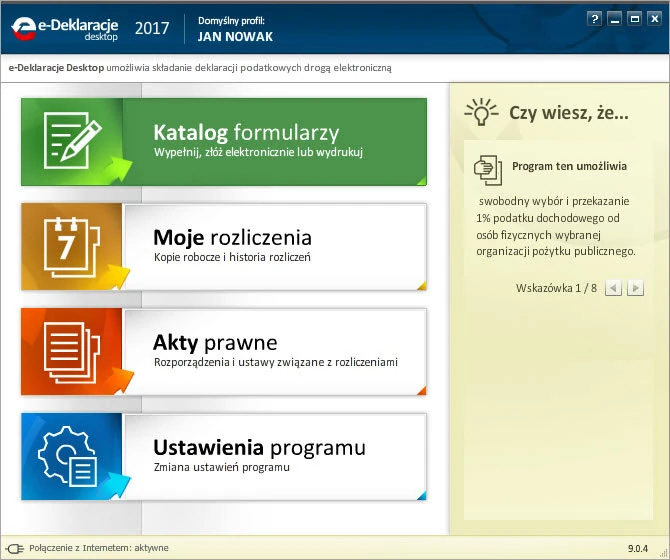 Edeklaracje katalog formularzy