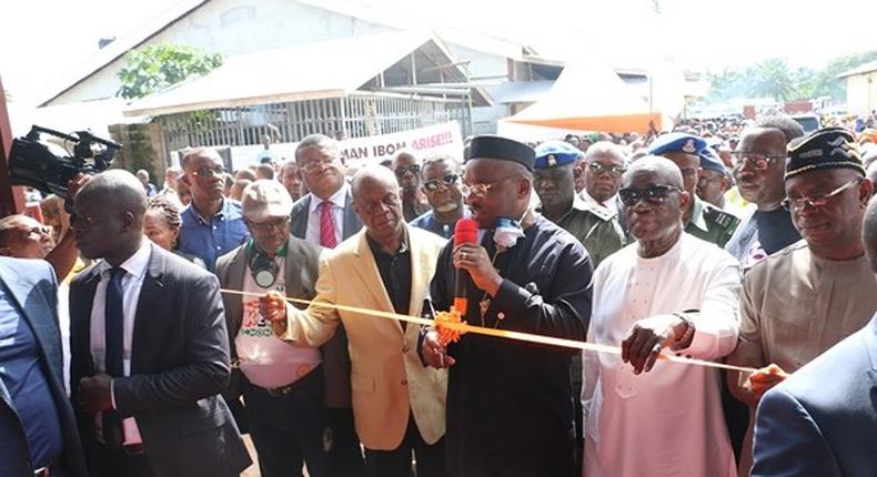 Inauguration of Nigeria's first pencil manufacturing facility. 