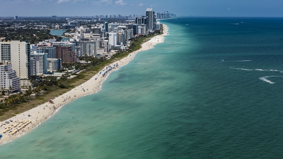 Plaża South Beach w Miami.