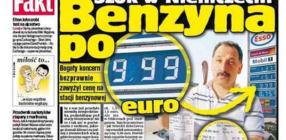 Szok! Benzyna po 40 zł za litr!