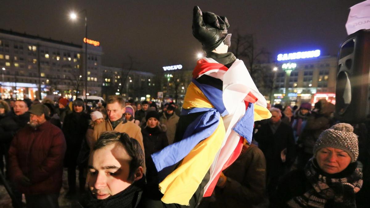 Ukraina Kijów Majdan Niepodległości Warszawa solidarność z Ukrainą