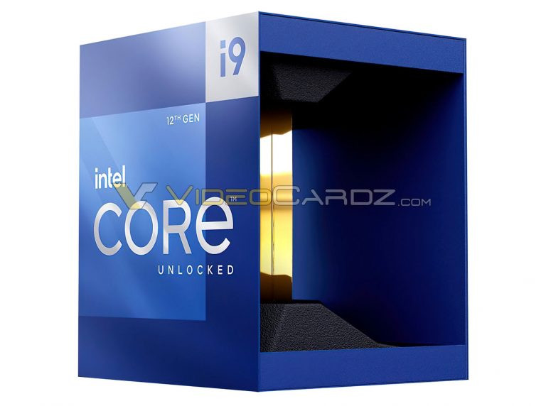 Pudełka Intel Core 12. generacji Alder Lake