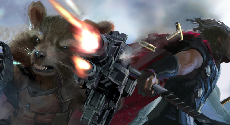 rocket raccoon thor