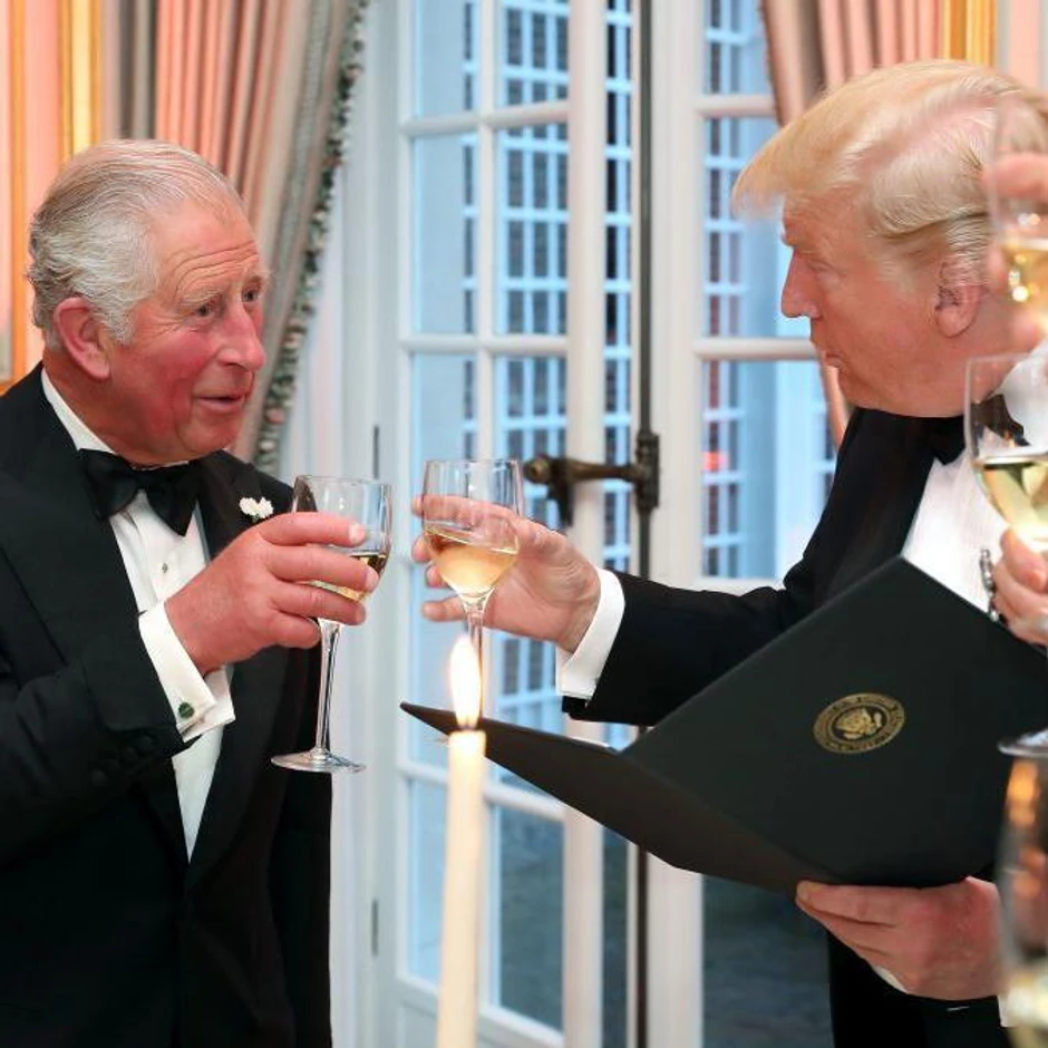 Kada je Tramp ugostio zvanice u Vinfildu ranije, kralj Čarls bio je prisutan umesto njegove majke, kraljice Elizabete Druge | Foto: CHRIS JACKSON/AFP via Getty Images