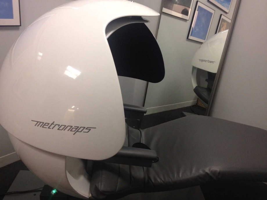 A Huffington Post nap pod.