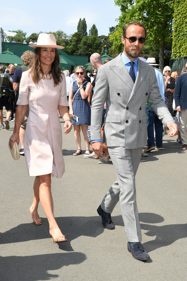 Pippa i James Middleton na Wimbledonie