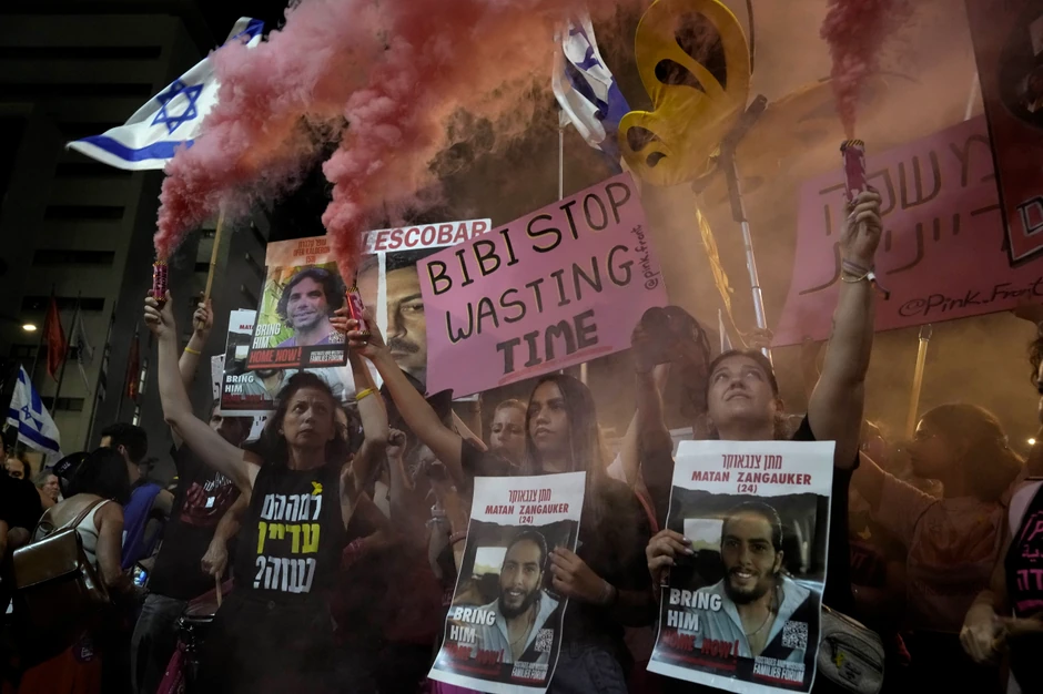 Protesti za oslobađenje talaca u izraelu - Tel Aviv, 10. avgusta