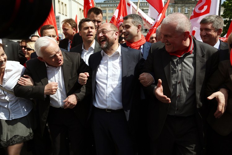 Pochód pierwszomajowy SLD i OPZZ