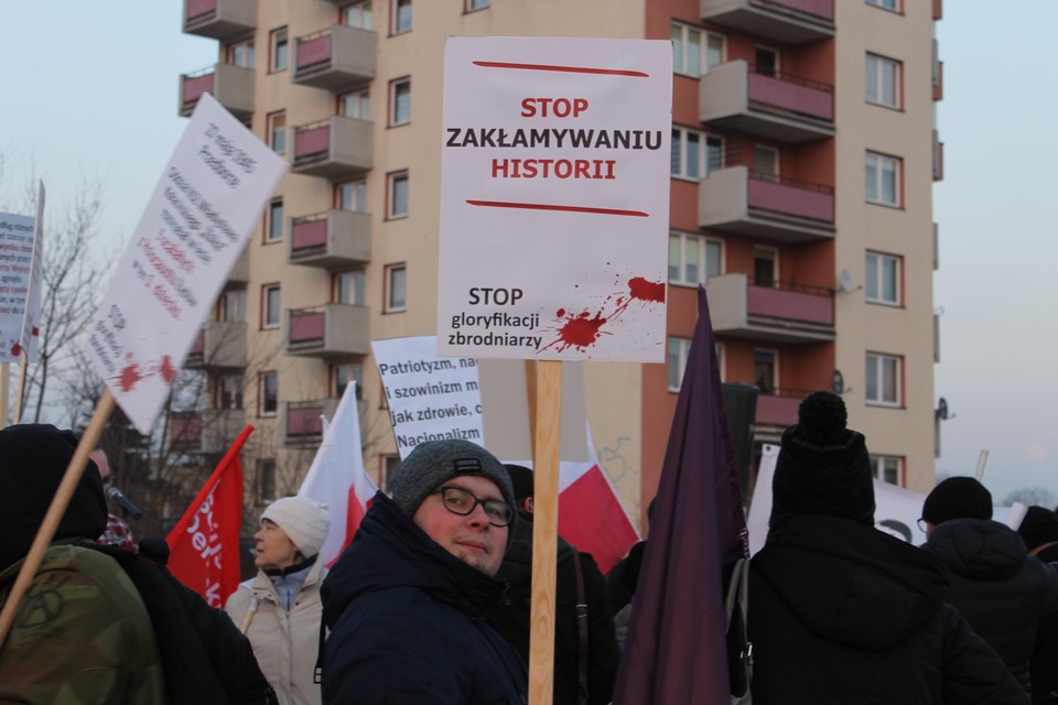 Protest SLD przeciwko polityce historycznej rządu PiS