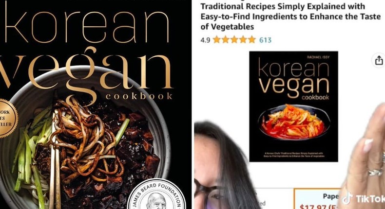 The knock-off (right) is no longer available on Amazon's website.@thekoreanvegan/Twitter/TikTok