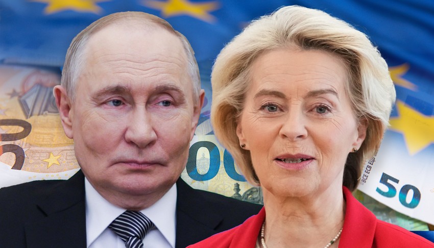 Vladimir Putin i Ursula fon der Lajen