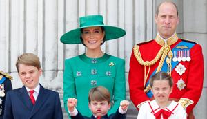 Prince William, Kate Middleton, and their kids at Trooping the Colour in 2023.Max Mumby/Indigo/Getty Images