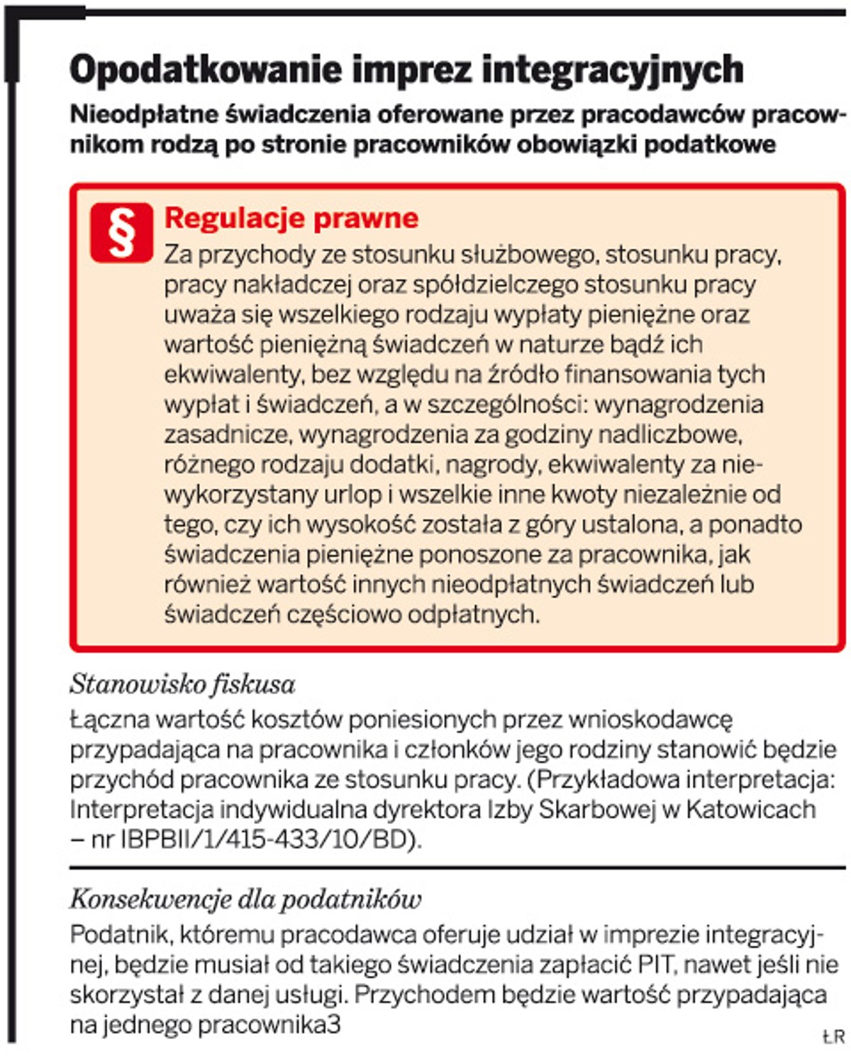 Opodatkowanie imprez integracyjnych