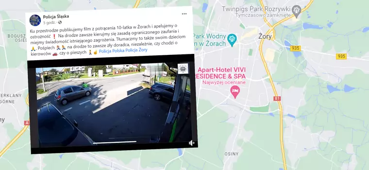 10-latek wyszedł ze sklepu i wbiegł na jezdnię. Wprost pod jadący samochód [WIDEO]