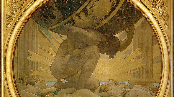 Atlas i hesperydy, John Singer Sargent, ok. 1925 - domena publiczna