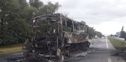Spłonął autobus jadący z Polski na Ukrainę. Jedna osoba nie żyje, wielu rannych