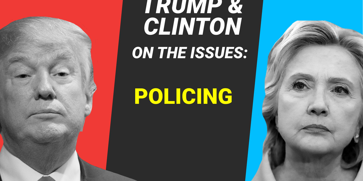 Here's how Hillary Clinton and Donald Trump say they will handle policing if elected