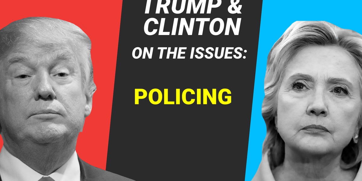 Here's how Hillary Clinton and Donald Trump say they will handle policing if elected