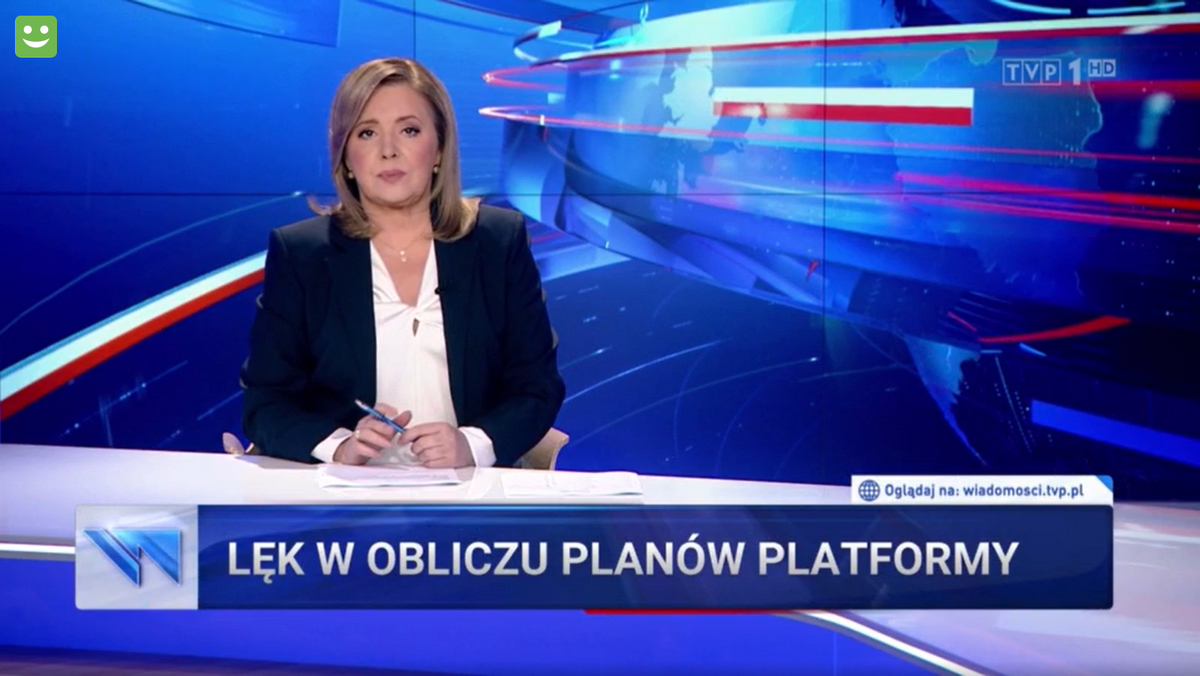 Kadr z Wiadomości TVP z 28 września 2023 r.