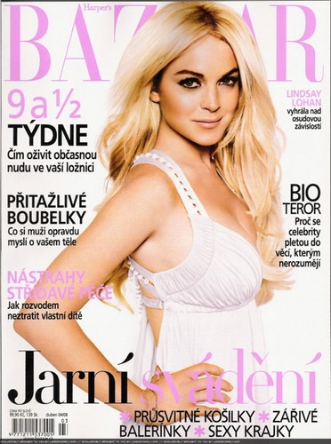 Lindsay Lohan, czeski 'Harper's Bazaar', kwiecień