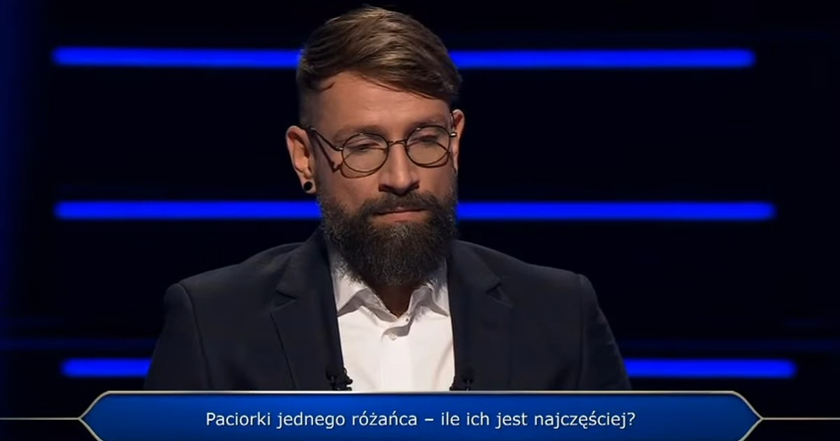 Ile jest paciorków w różańcu? Uczestnik "Milionerów" strzelił i wygrał