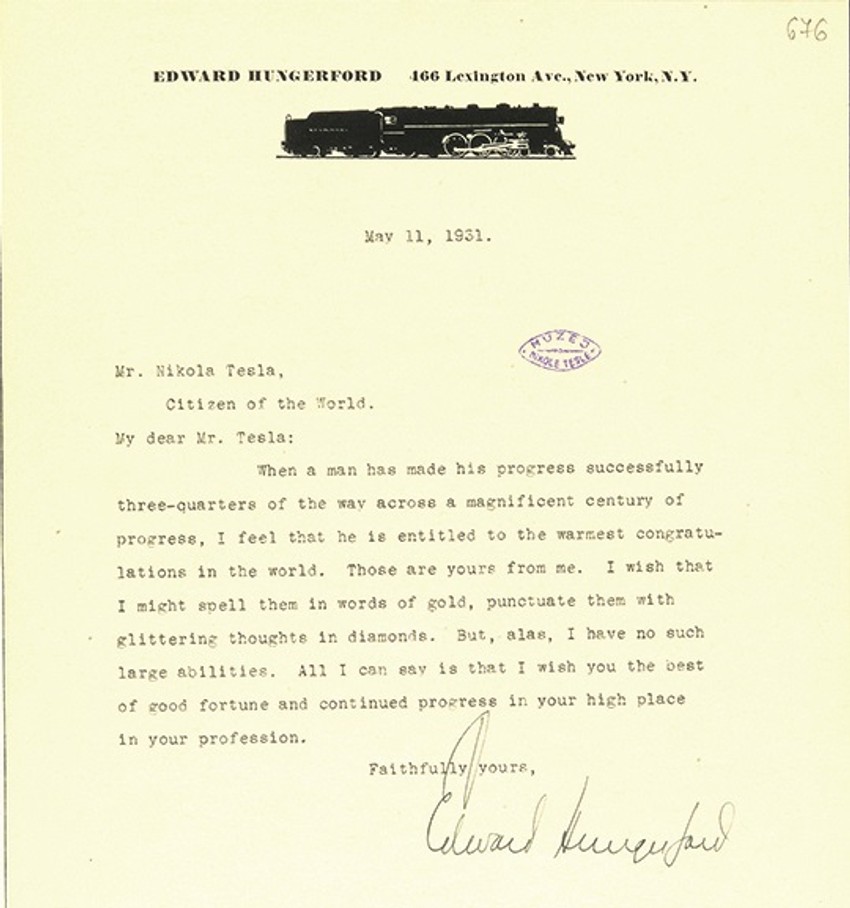 Pismo Edvarda Hungerforda