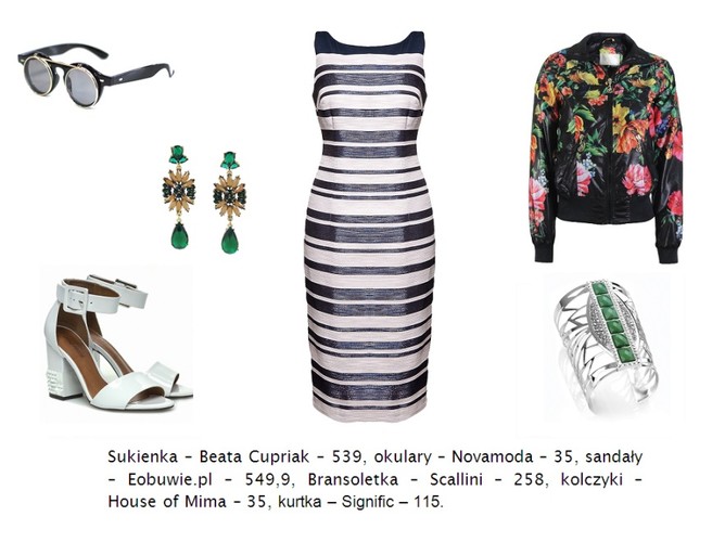 Modne sukienki we wzory - lato 2014