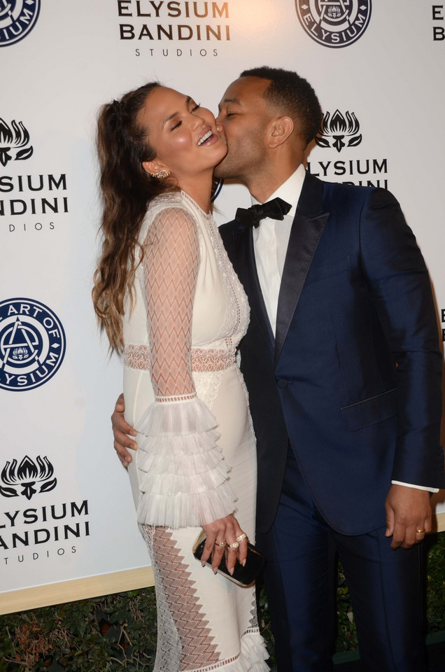 Chrissy Teigen i John Legend na gali Art of Elysium Heaven