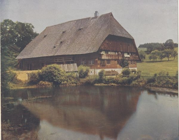 Sielski widok, znów z terenów Schwarzwaldu, 1910 r. (domena publiczna).