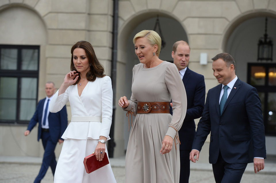 Księżna Kate i Agata Duda w Warszawie